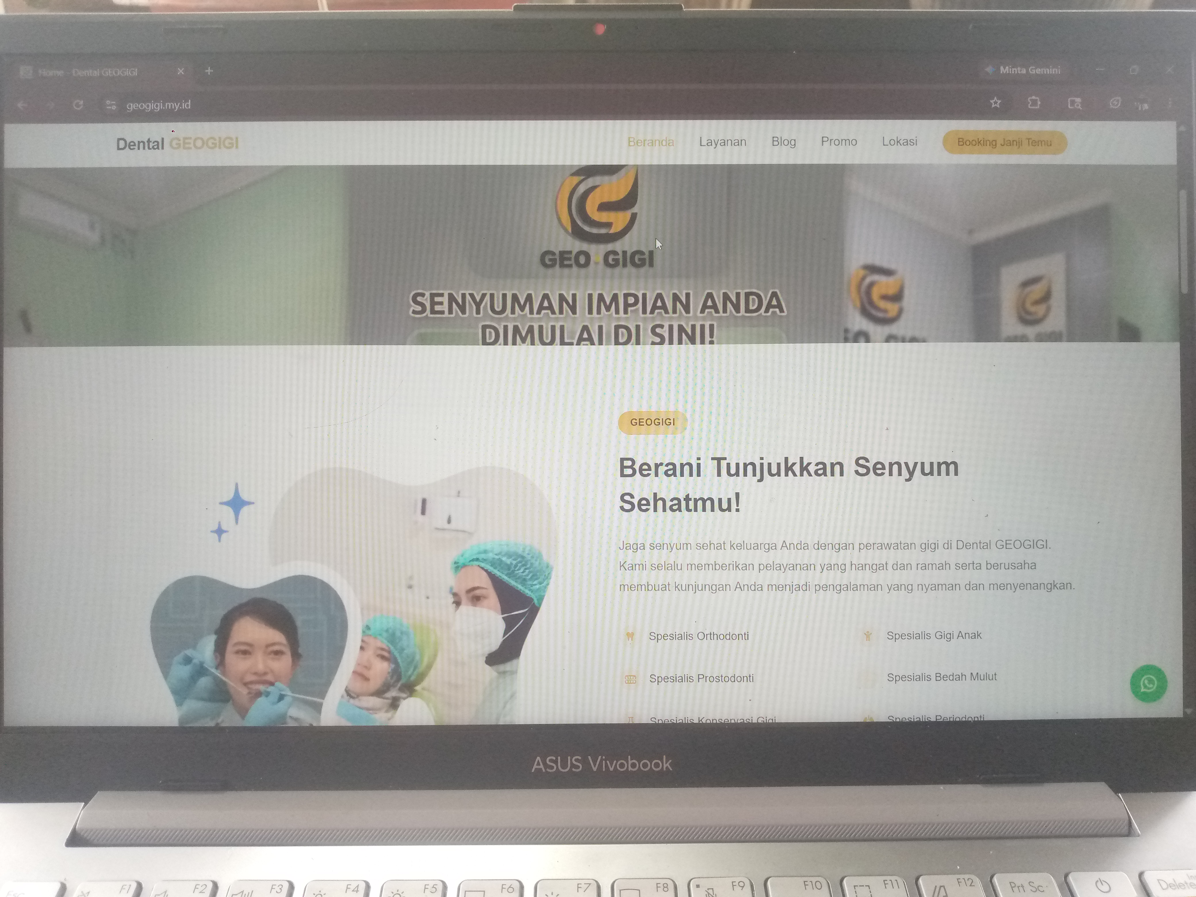 Website Klinik Gigi